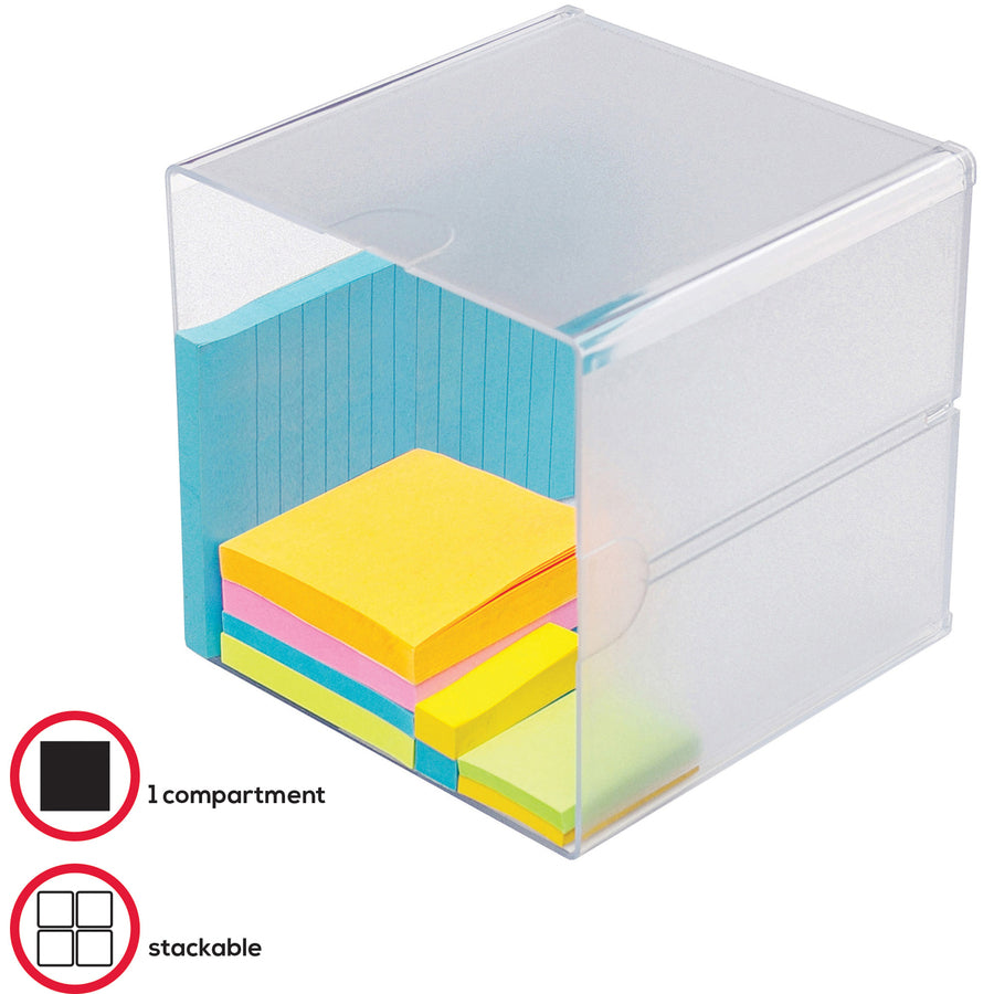 Deflecto Stackable Cube Organizer - 350401