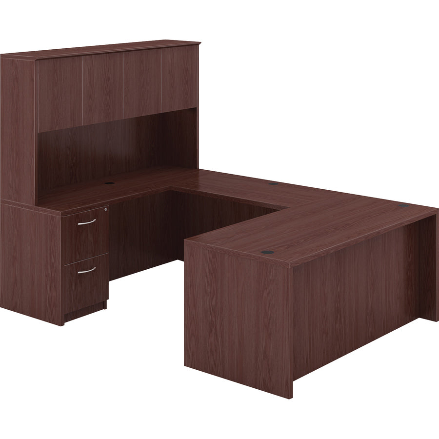 Lorell Essentials Series Stack-on Hutch with Doors - 69384