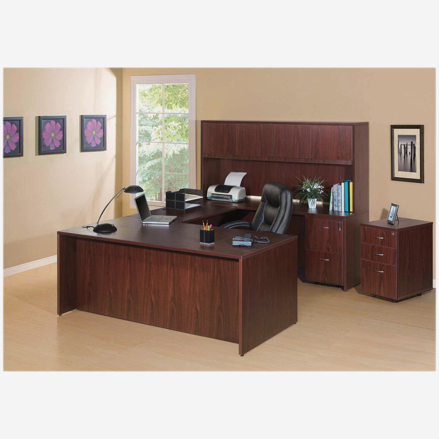 Lorell Essentials Series Stack-on Hutch with Doors - 69384