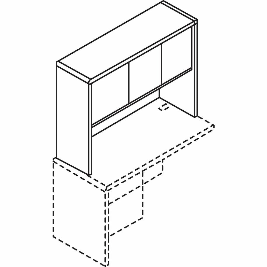 Lorell Essentials Series Stack-on Hutch with Doors - 69384