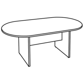 Lorell Essentials Oval Conference Table - 87373
