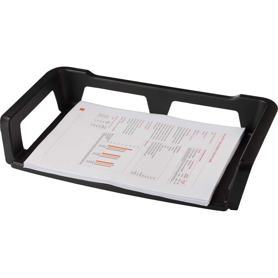 Storex Self Stacking Letter Tray - 70172U12C