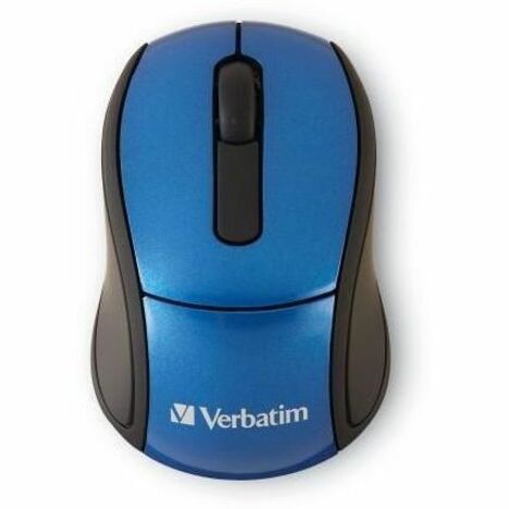 Verbatim Wireless Mini Travel Optical Mouse - Blue - 97471