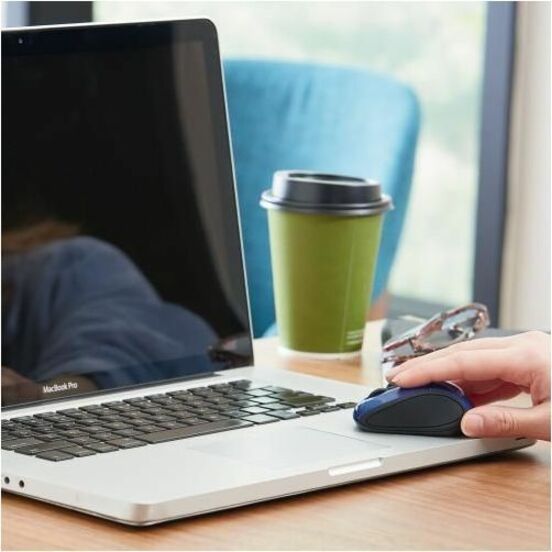 Verbatim Wireless Mini Travel Optical Mouse - Blue - 97471