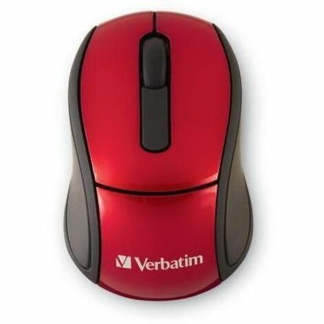 Verbatim Wireless Mini Travel Optical Mouse - Red - 97540