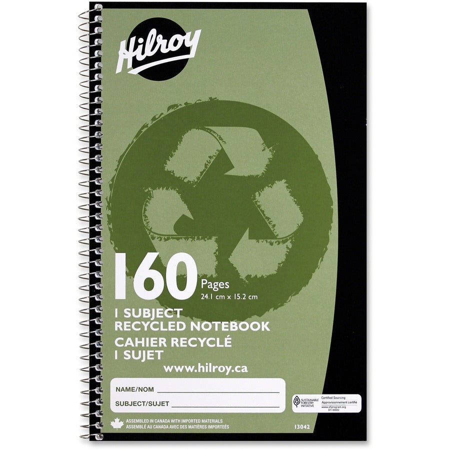 Hilroy 1-Subject Recycled Personal Size Notebook - 13042