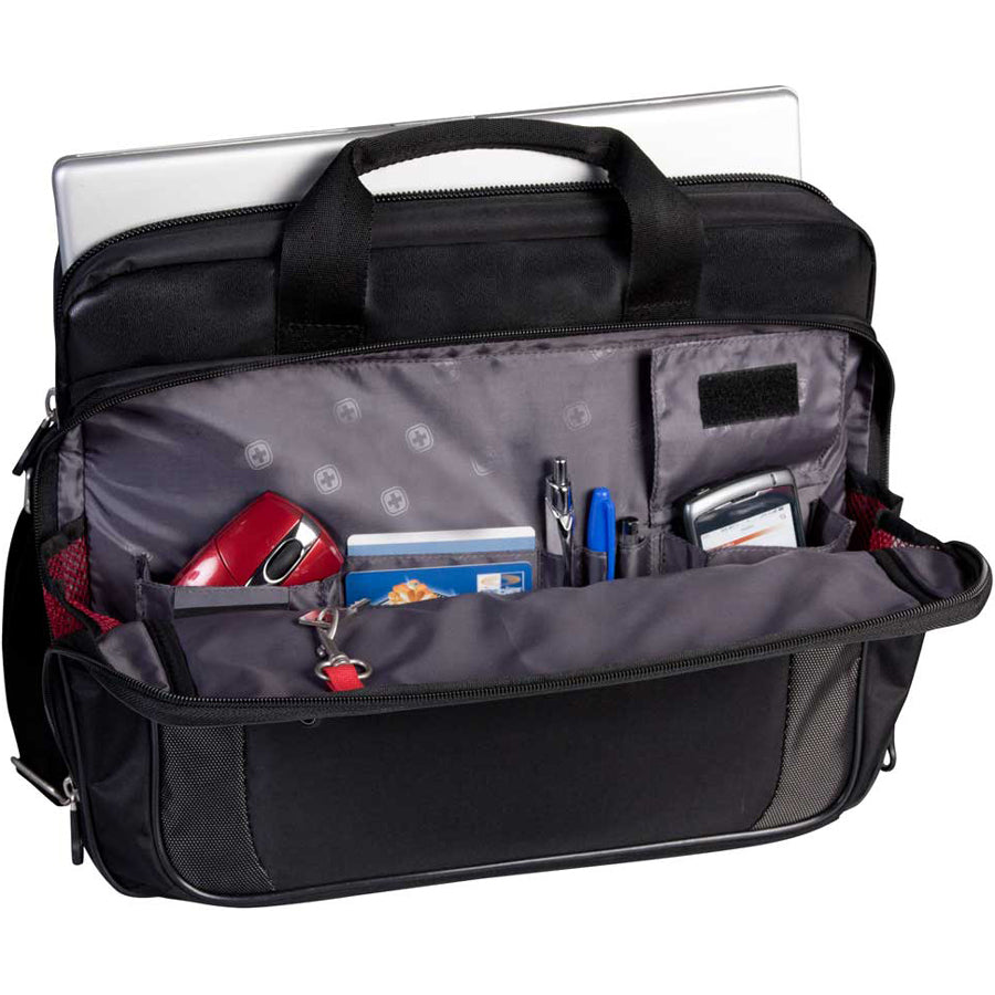 Holiday SWA0586 Carrying Case (Briefcase) for 15.6" Notebook, File Folder - Black - SWA0586