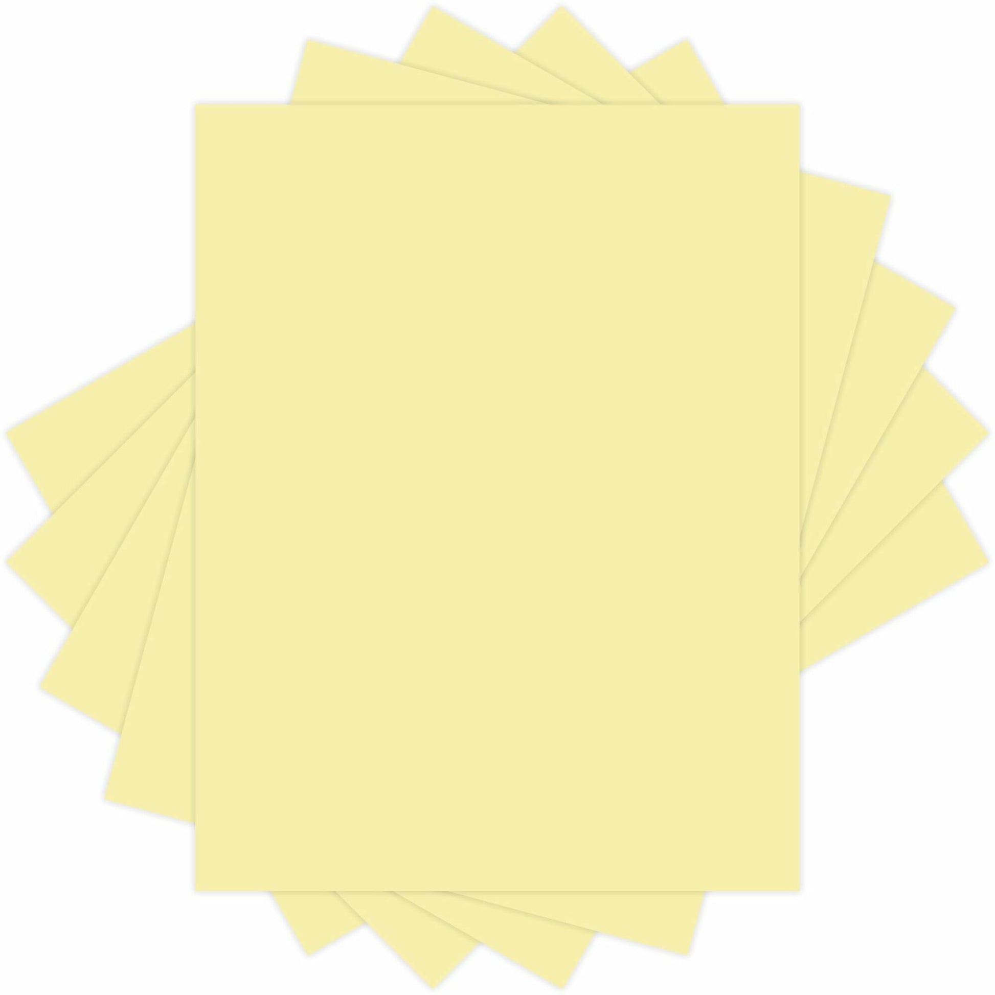 EarthChoice Colors Vellum Bristol Stock - Canary