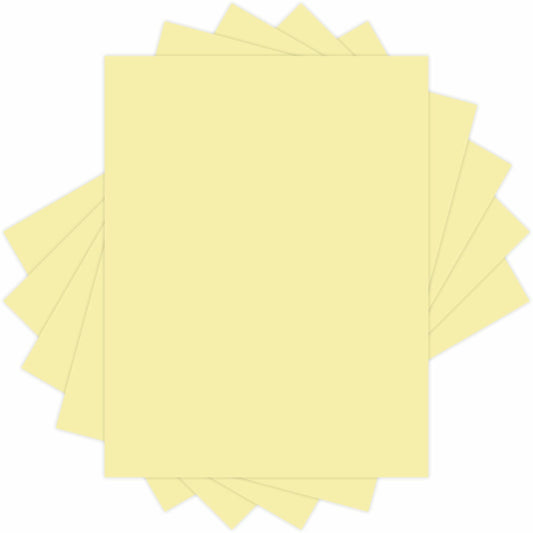 EarthChoice Colors Vellum Bristol Stock - Canary