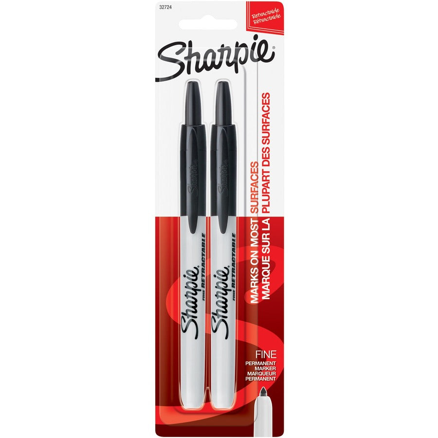 Sharpie Retractable Permanent Markers, Fine Point - 32724PP