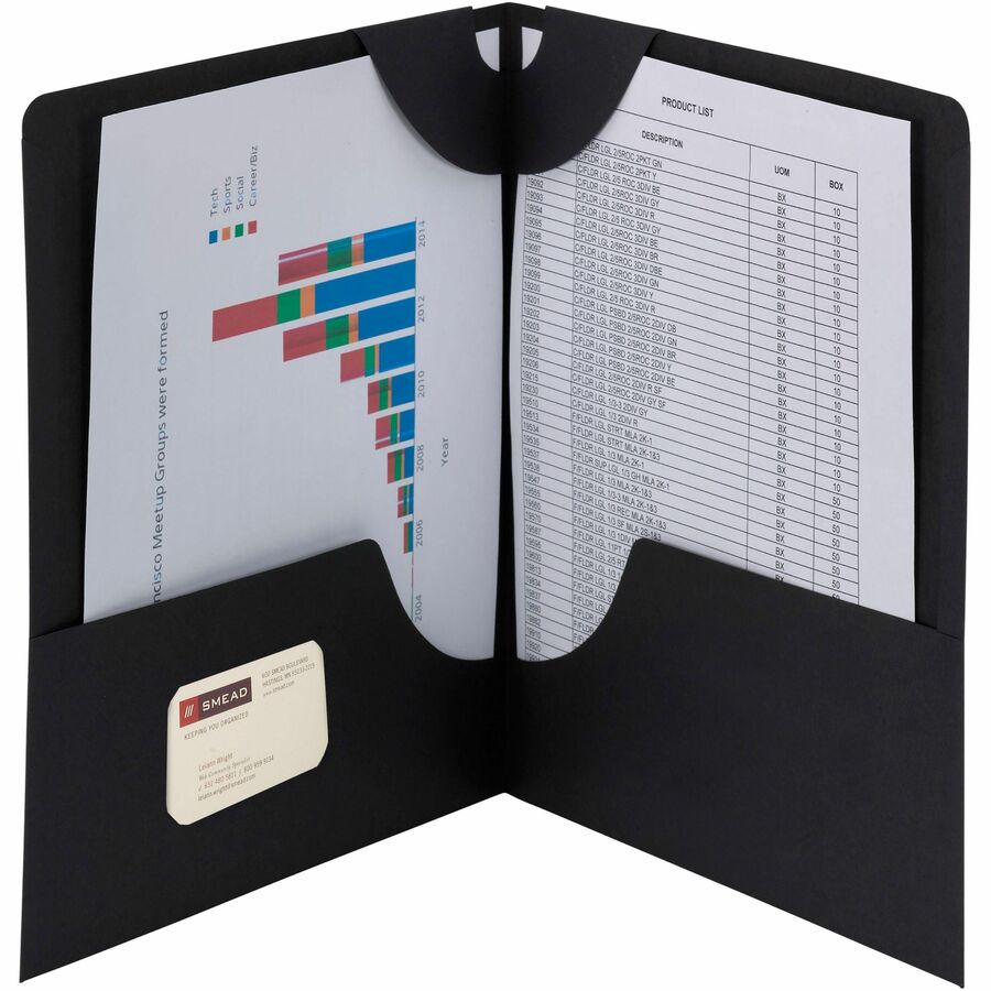 Smead Lockit Letter Recycled File Pocket - 87981