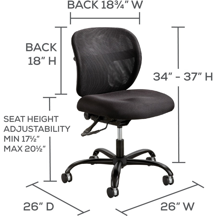 Safco Vue Intensive Use Mesh Task Chair - 3397BL