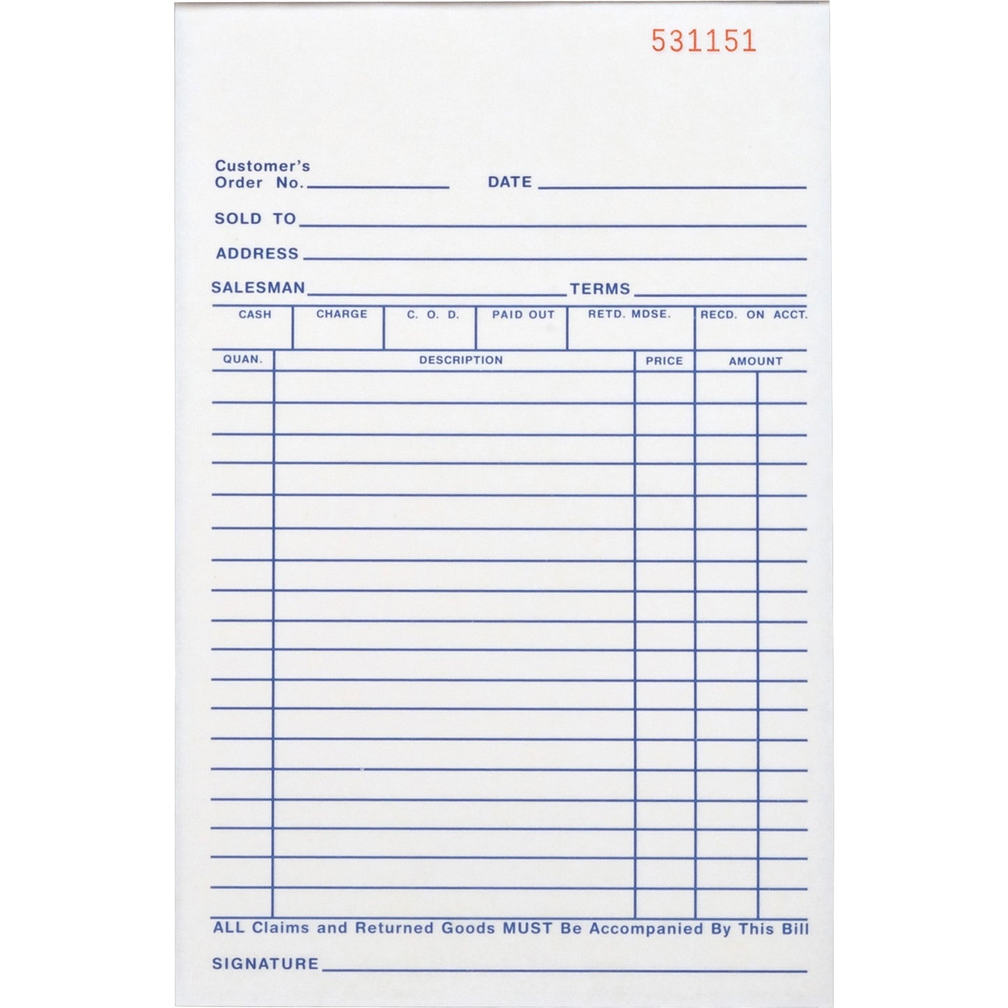 Business Source All-purpose Carbonless Triplicate Forms