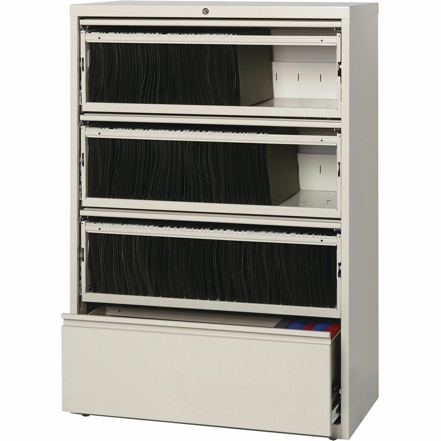 Lorell Fortress Lateral File with Roll-Out Shelf - 43510
