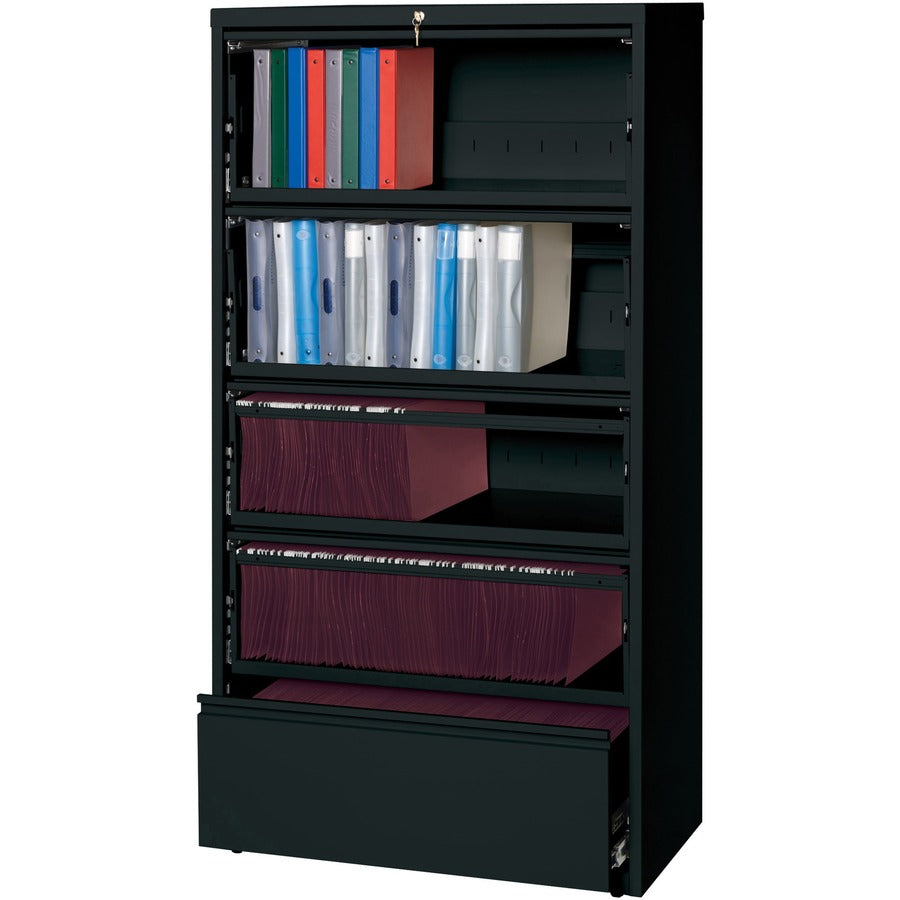 Lorell Fortress Lateral File with Roll-Out Shelf - 43513