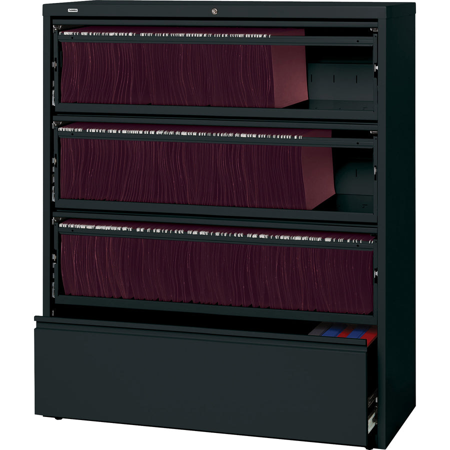 Lorell Fortress Lateral File with Roll-Out Shelf - 43515