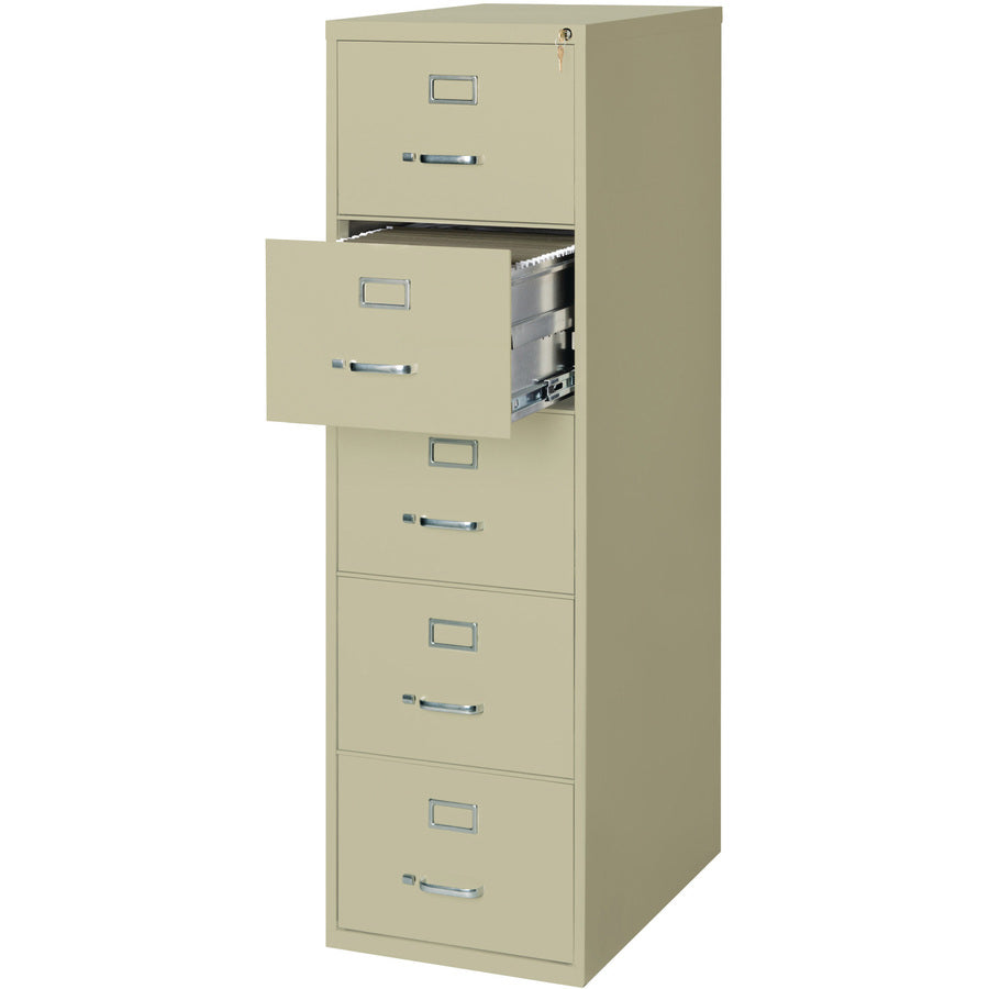 Lorell Fortress Series 26-1/2" Commercial-Grade Vertical File Cabinet - 48500