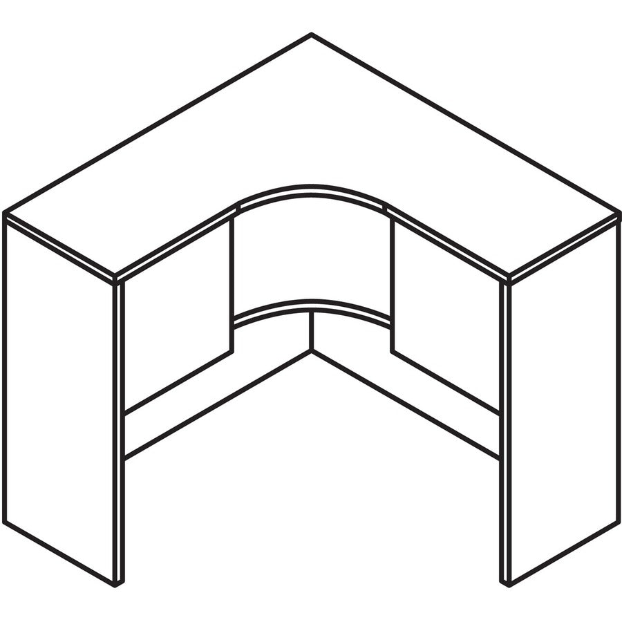 Lorell Essentials Corner Hutch - 69920