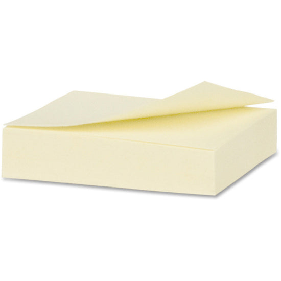 Business Source Yellow Adhesive Notes - 21459