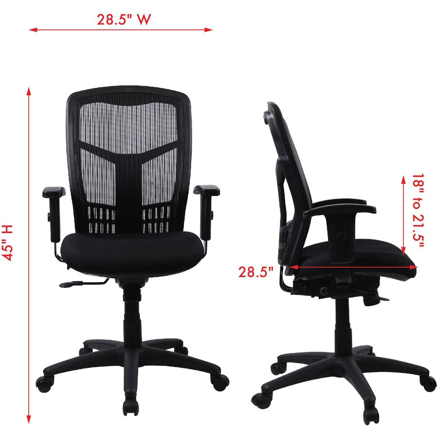 Lorell Executive Mesh High-back Swivel Chair - 86205