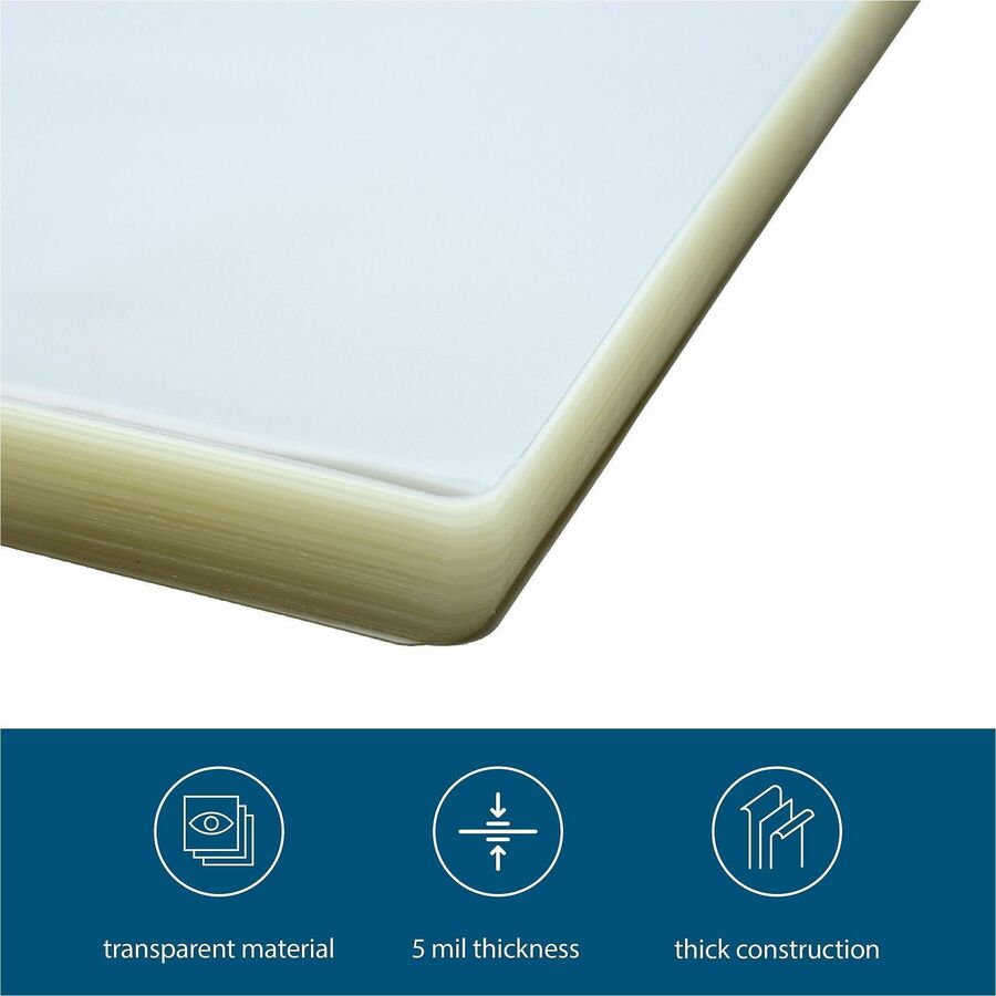 Business Source 5 mil Menu-size Laminating Pouches - 20856