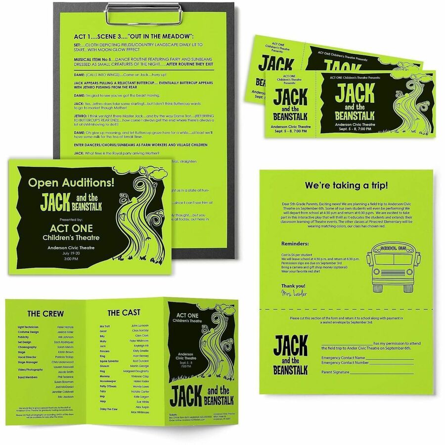 Astrobrights Color Copy Paper - Vulcan Green - 21859