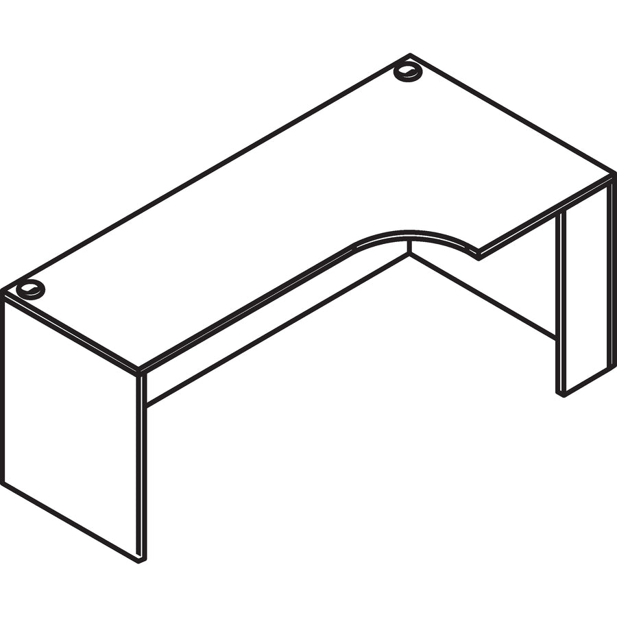 Lorell Essentials Series Right Corner Credenza - 69904