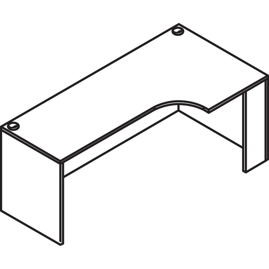 Lorell Essentials Series Right Corner Credenza - 69908