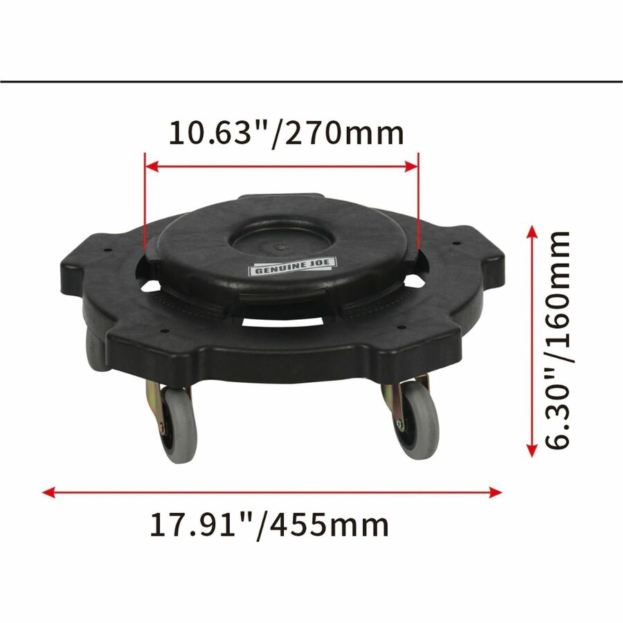 Genuine Joe 17.9" Round Dolly - 11586