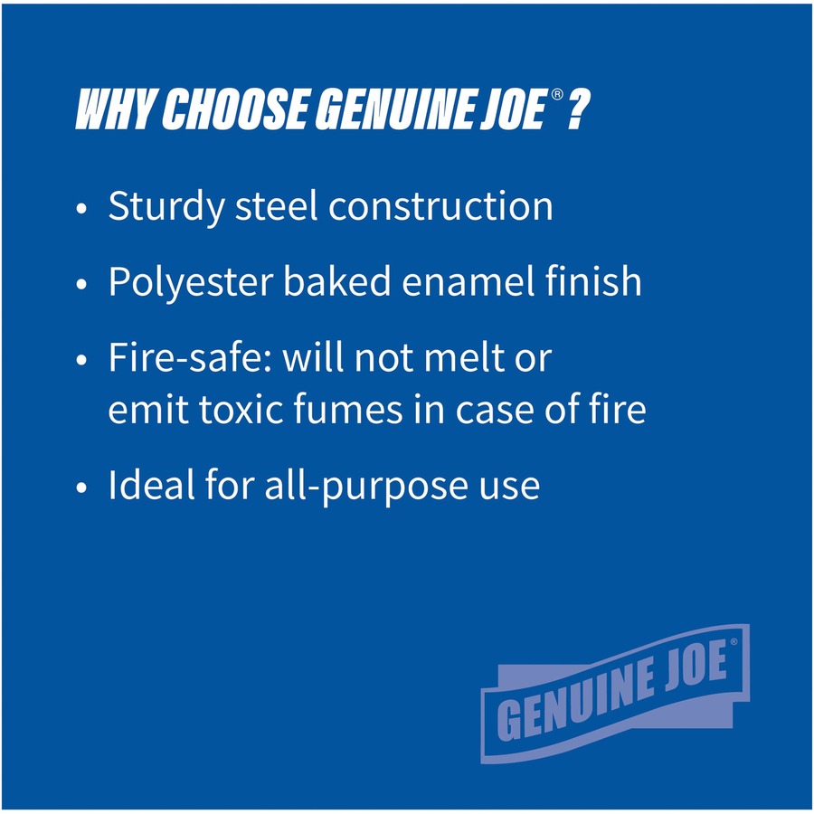 Genuine Joe 6-gallon Fire-safe Trash Can - 58897