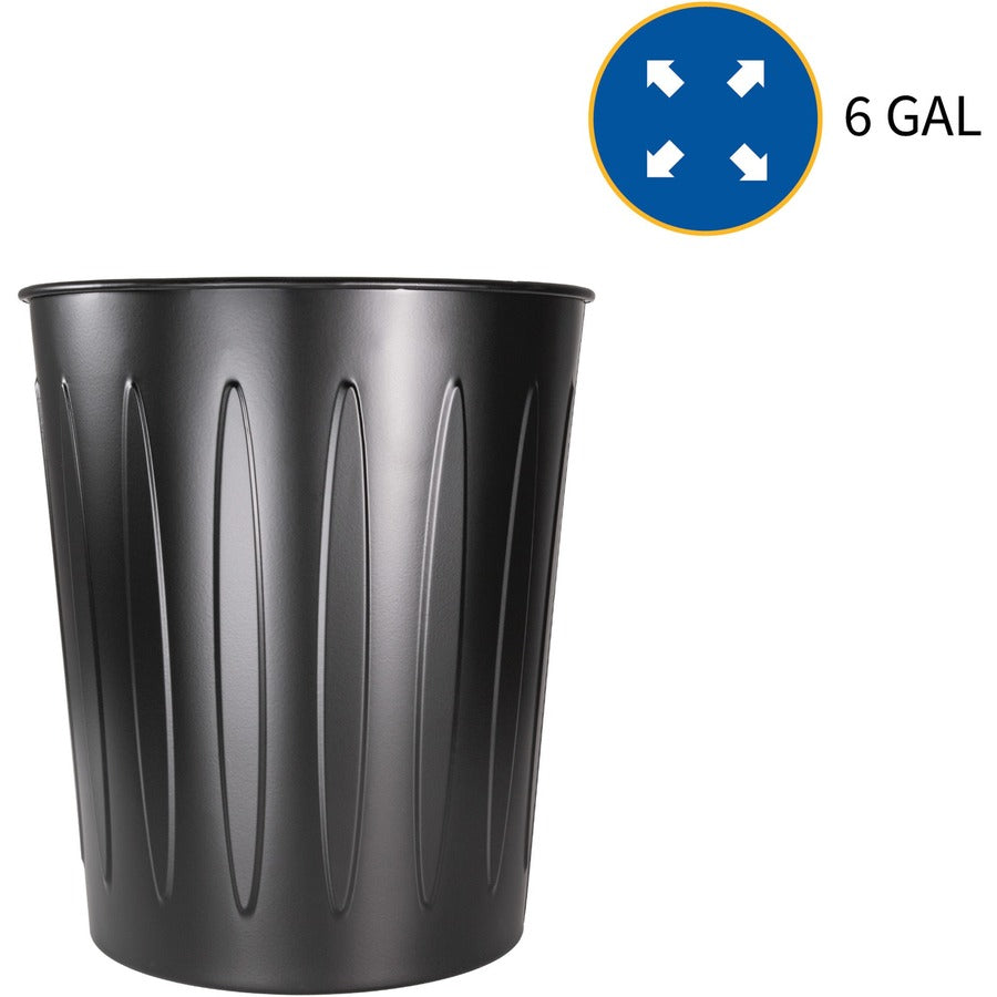Genuine Joe 6-gallon Fire-safe Trash Can - 58897