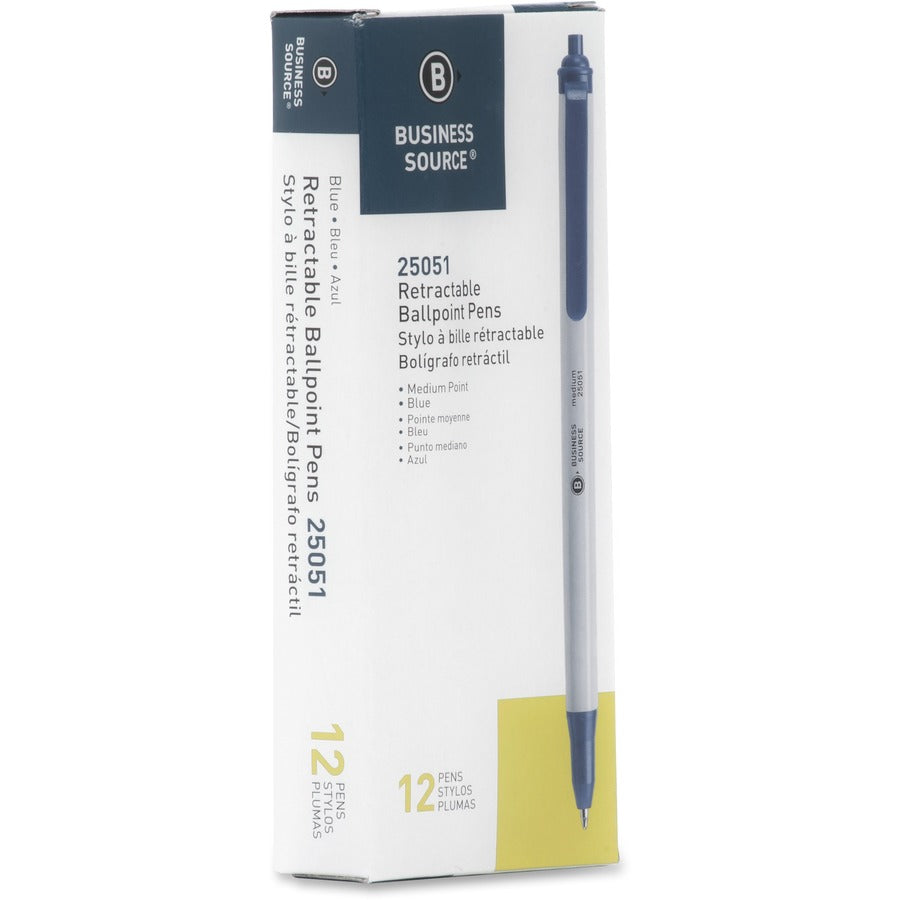 Business Source Retractable Ballpoint Pens - 25051