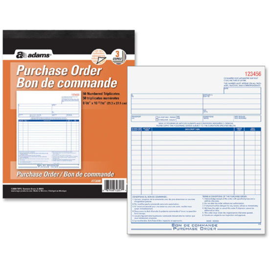 Adams Purchase Order Form - ATC53B