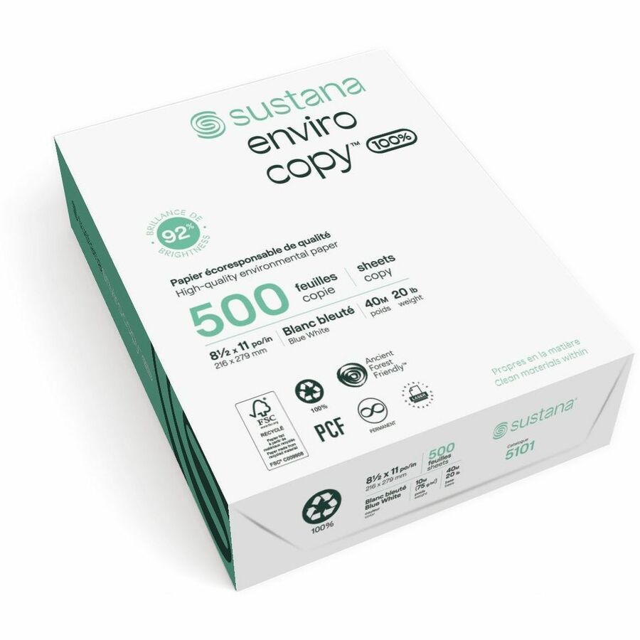 Sustana Multipurpose 100% Recycled Paper - White - 5101