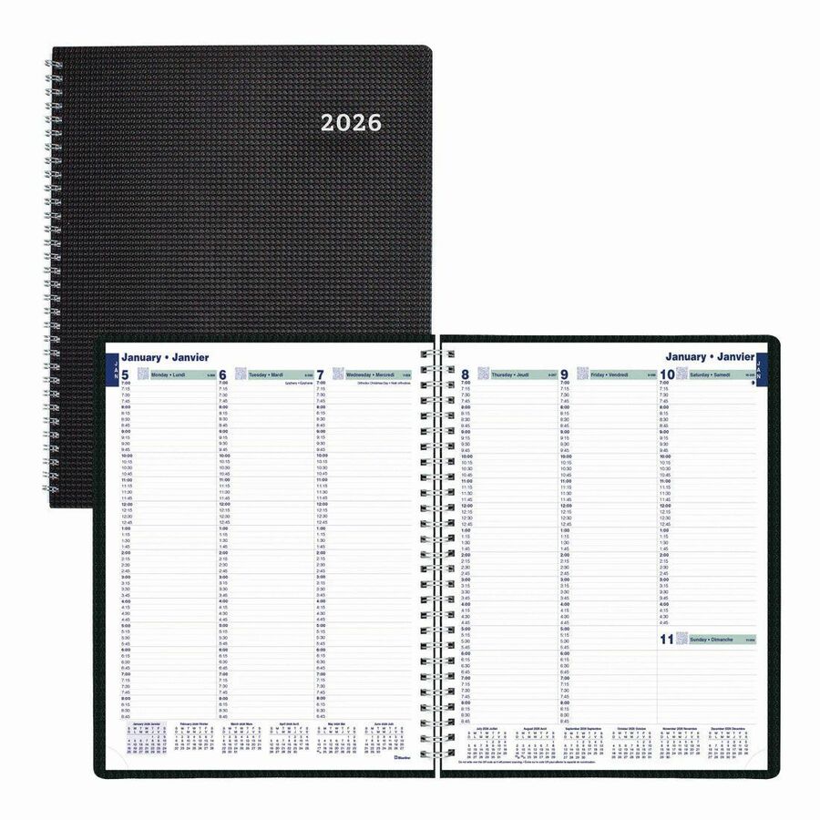 AGENDA 1W/2P D-FLEX BIL.11X9BK