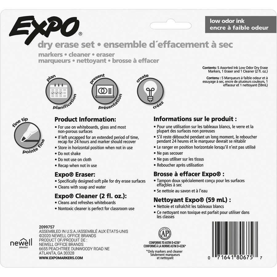 Expo Low-Odor Starter Marker Set - 80675