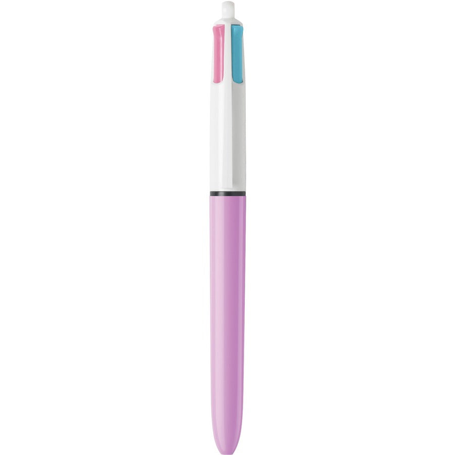 BIC 4-Color Fashion Retractable Ball Pen, Assorted, 2 Pack - AMP21-AST