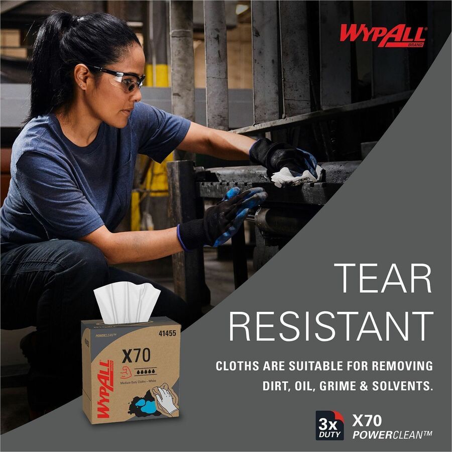 Wypall PowerClean X70 Medium Duty Cloths - Pop-Up Box - 41455