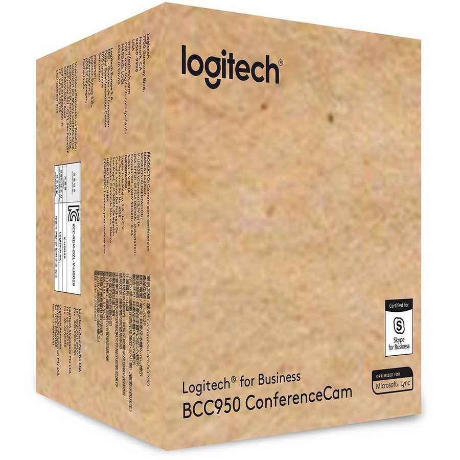 Logitech BCC950 Video Conferencing Camera - 3 Megapixel - 30 fps - Black - USB 2.0 - 1 Pack(s) - 960-000866