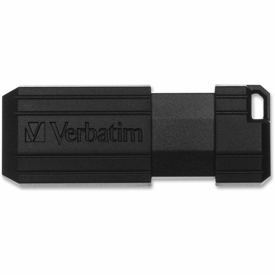 Verbatim 16GB Pinstripe USB Flash Drive - Black - 49063