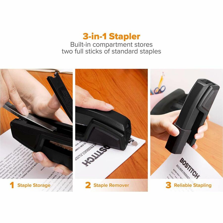 Bostitch Epic Antimicrobial Office Stapler - B777BLK