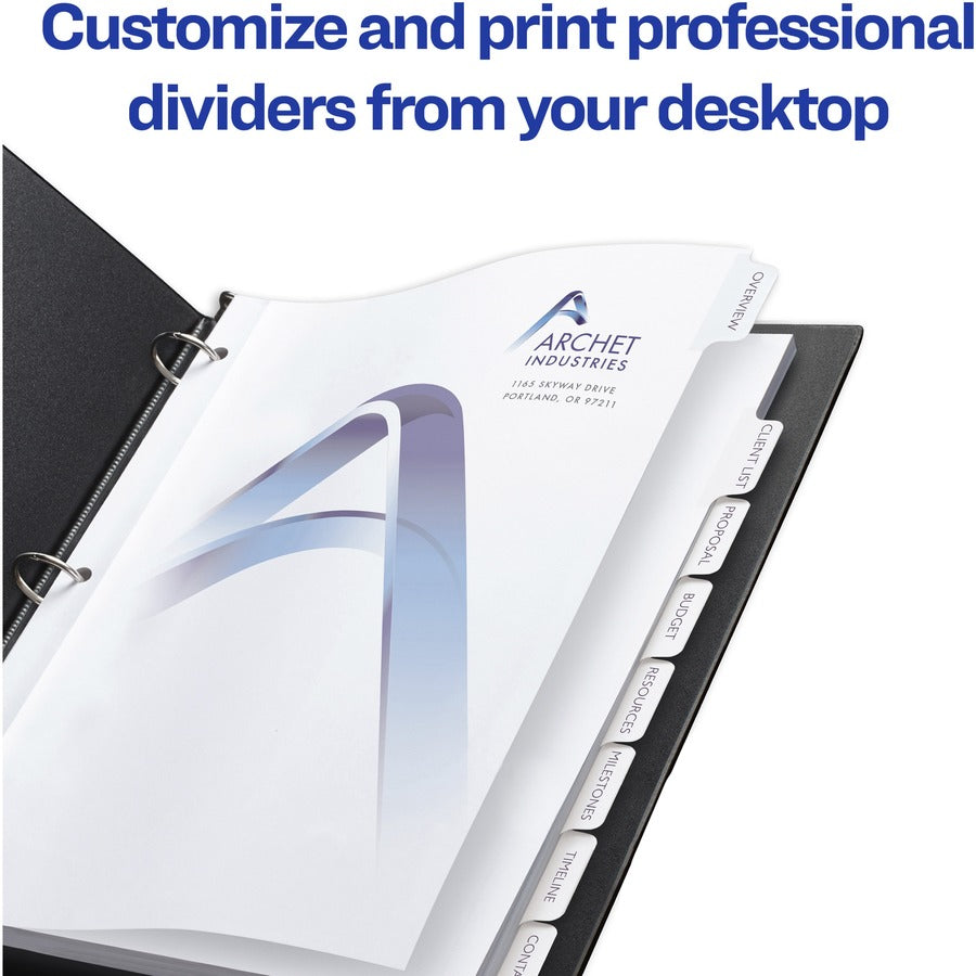 Avery® Customizable Print-On Dividers - 11554