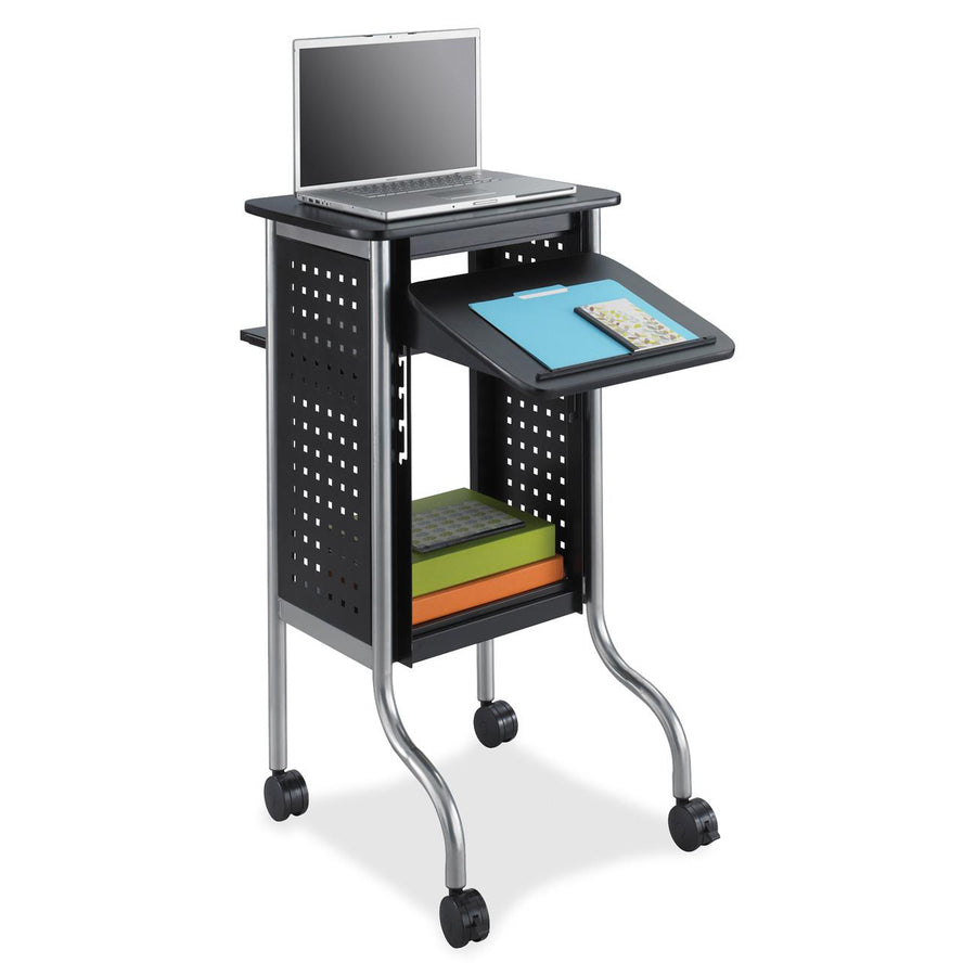 Safco Scoot Presentation Cart - 8945BL