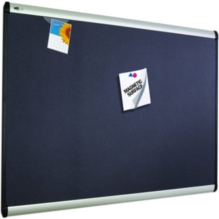 Quartet Prestige Plus Magnetic Fabric Bulletin Board, 4' x 3' - 3413803843