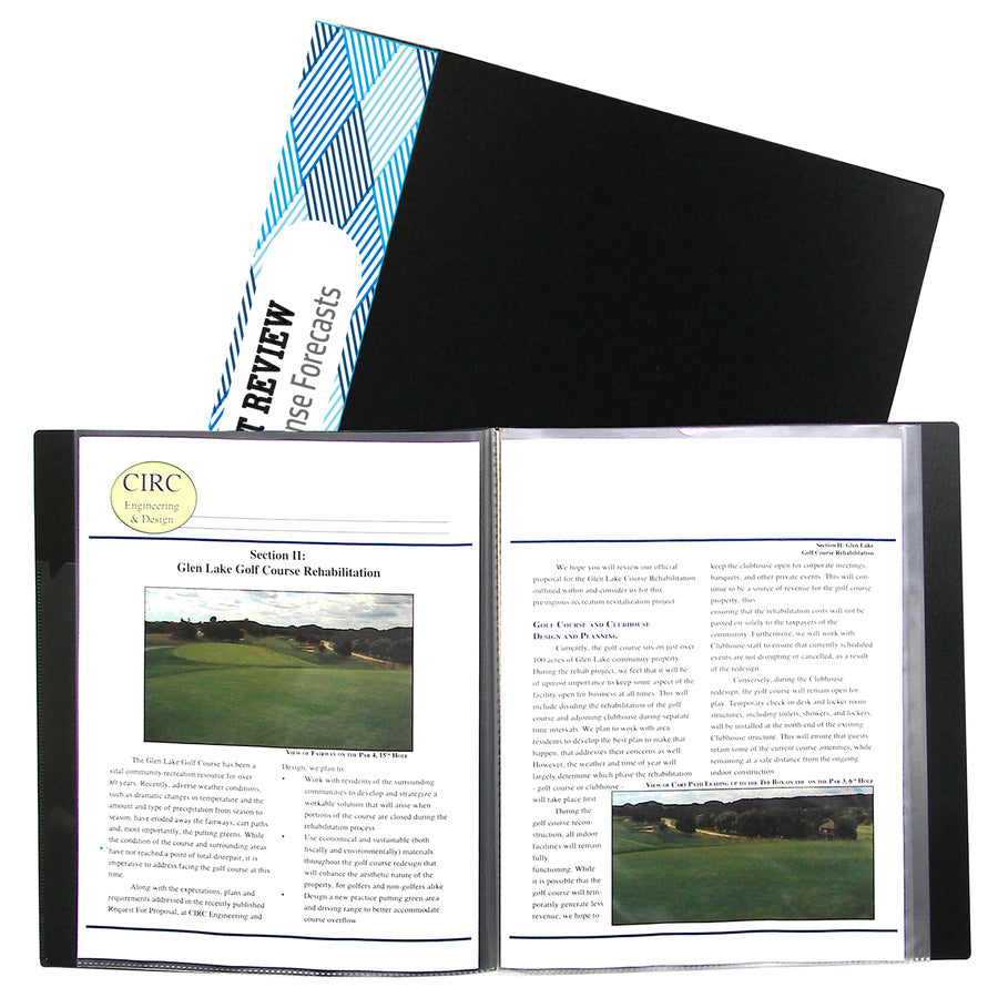 C-Line Bound Sheet Protector Presentation Books - 33240