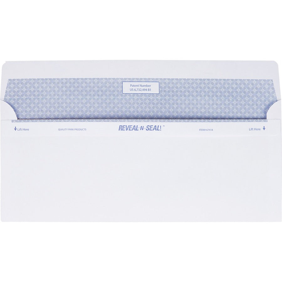 Quality Park Reveal-N-Seal Single Window Envelope - 67419