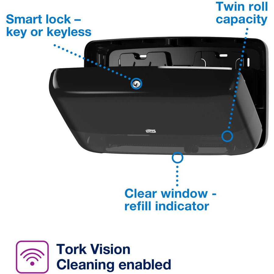 TORK Elevation Bath Tissue Jumbo Roll Mini Twin Dispenser - 5555290