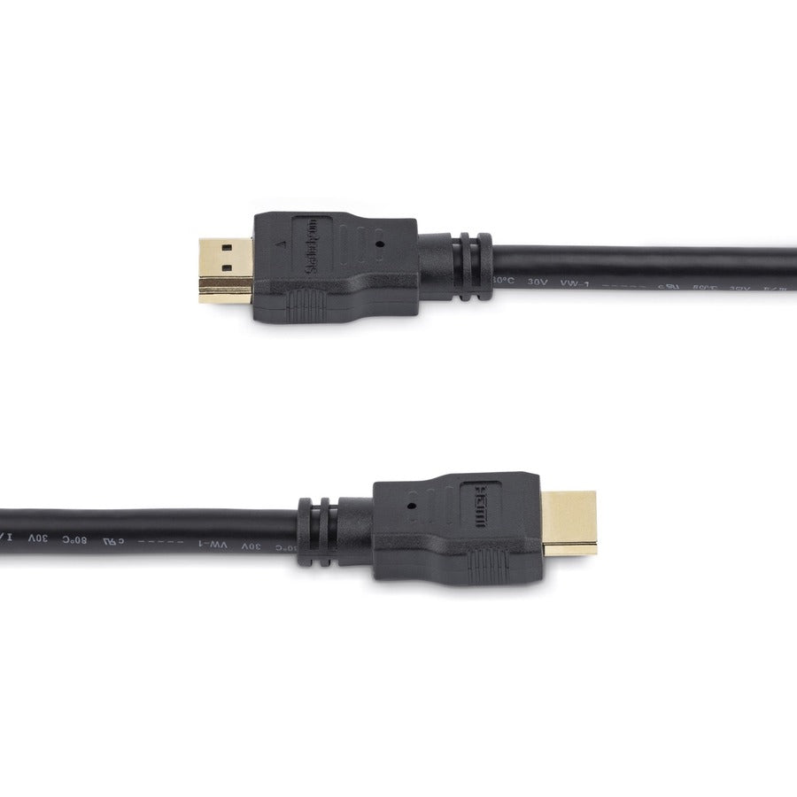 StarTech.com 10ft/3m HDMI Cable, 4K High Speed HDMI Cable with Ethernet, Ultra HD 4K 30Hz Video, HDMI 1.4 Cable, HDMI Monitor Cord, Black - HDMM10