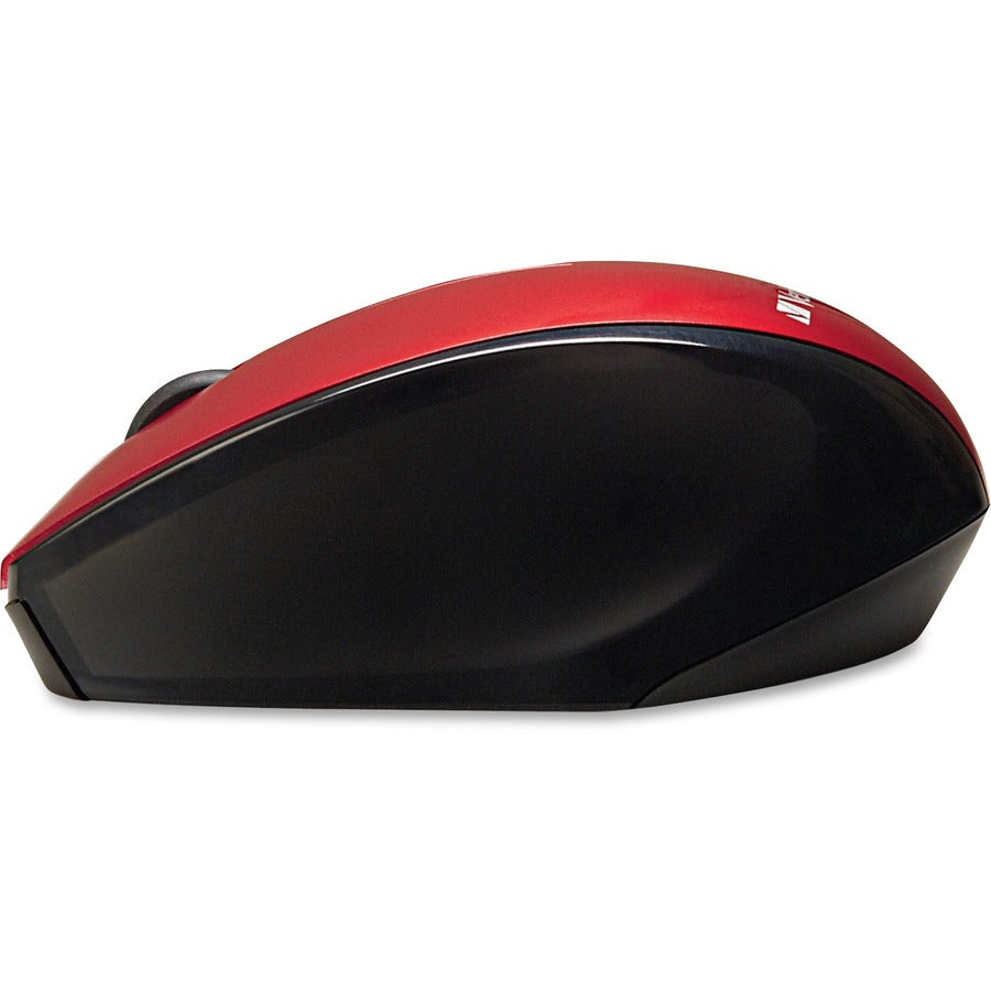 Verbatim Wireless Notebook Multi-Trac Blue LED Mouse - Red - 97995