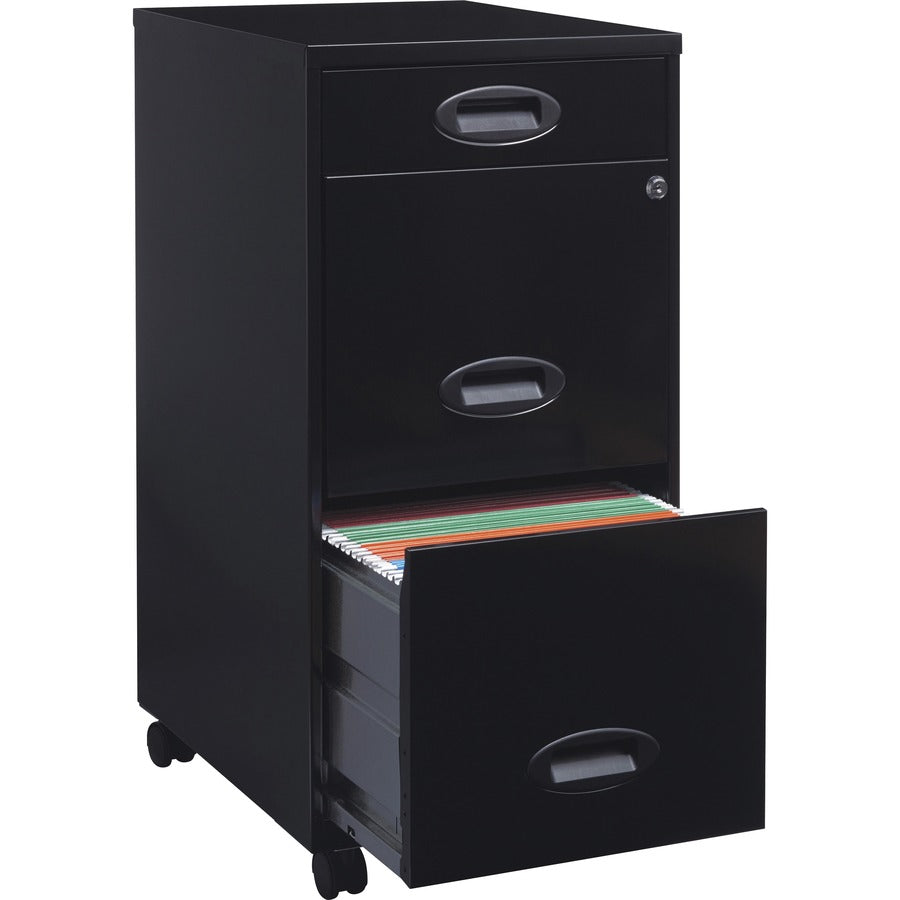 Lorell SOHO 18" 3-Drawer File Cabinet - 17427